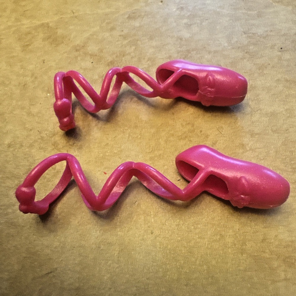 Barbie Ballet Shoes Pink leg Wrap with Bow Fairy Ballerina Replacement